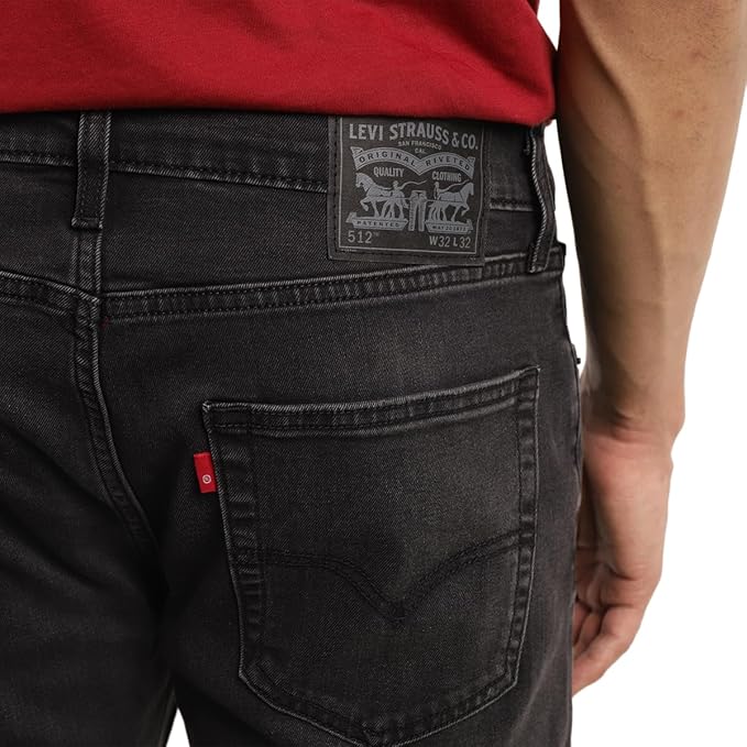 Levi's Men's 512 Slim Tapered Fit Mid Rise Jeans - Image 2